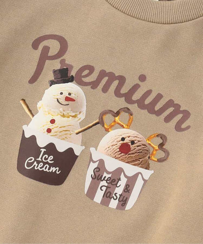 日本童裝 BREEZE 衛衣 80-140cm 男童款/女童款 冬季 Tops Christmas 聖誕快樂特輯 聖誕服裝/飾物配件 聖誕紅/新年紅