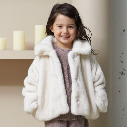 日本童裝 pe#main 人造毛皮外套 80-130cm 女童款 冬季 (適合香港平均溫度、寒冷天氣）OUTERWEAR