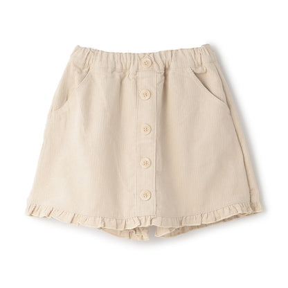 日本童裝 Ly# mine 荷葉邊燈芯絨裙褲 100-140cm 女童款 秋季 PANTS