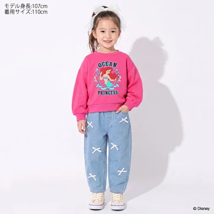 日本童裝 BDL x Disney 公主印花衛衣 100-130cm 女童款 秋季 TOPS