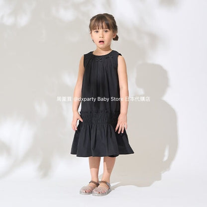 Japanese children's clothing Ly# mine bow vest dress 100-150cm girls summer dresses 