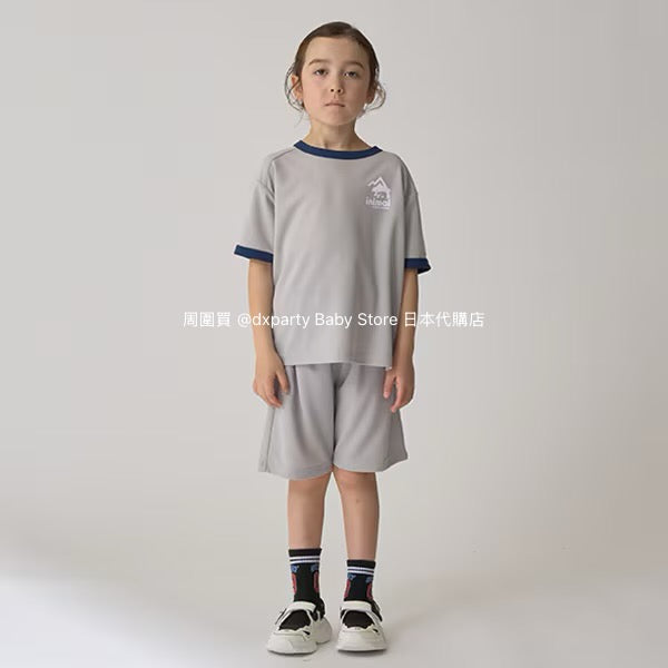 Japanese Kidswear mini#ML Quick-Dry Series Contact Cooling Two-Piece Sports Set (90-140cm) Boys'/Girls' Summer TOPS PANTS 