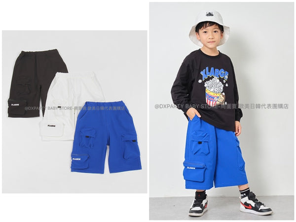 日本童裝 XLARGE KIDS 工裝七分長褲 90-140cm 男童款/女童款 夏季 PANTS