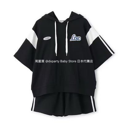 Lovetoxic Japanese Children's Clothing Two-Piece Sports Set (140-170cm) Girls Summer TOPS PANTS 