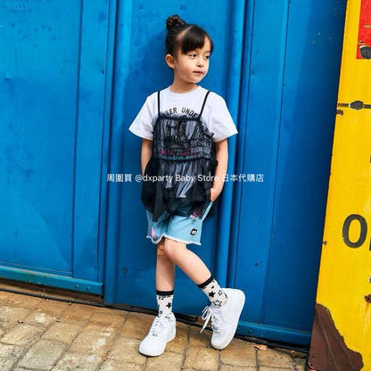 Japanese children's clothing X-girl Stages tassel shorts 90-140cm girls summer PANTS 