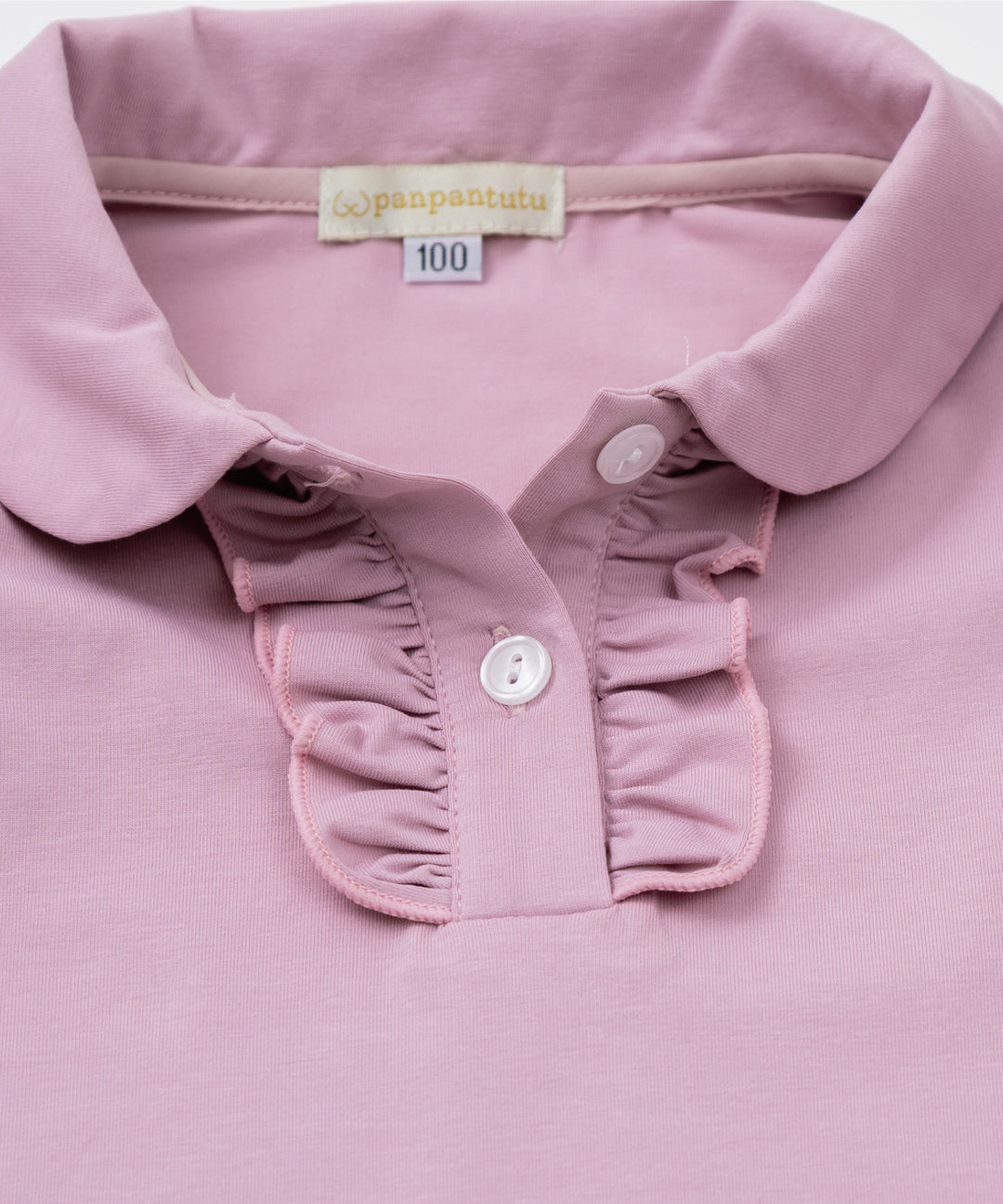 Japanese children's clothing panpantutu classic ruffle shirt 80-150cm girls summer TOPS interview / banquet / performance 