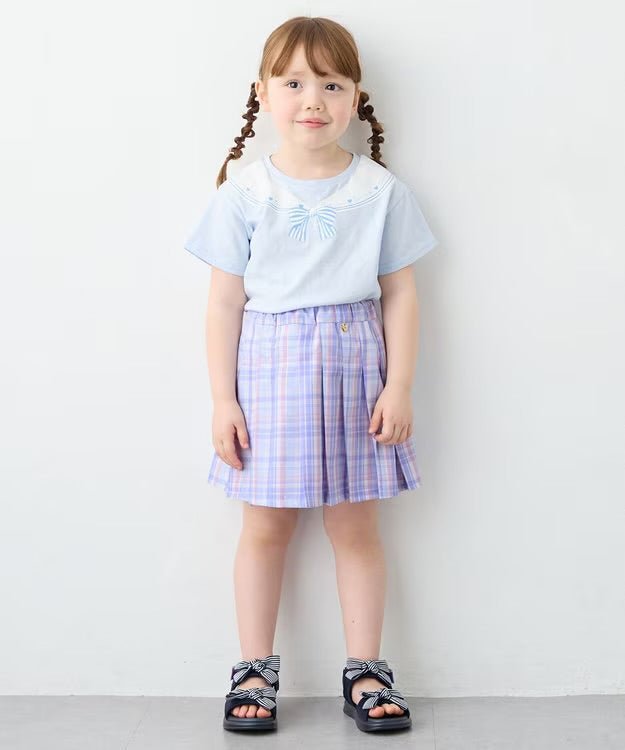 日本童裝 aF#a325 印花短袖上衣 90-160cm 女童款 夏季 TOPS