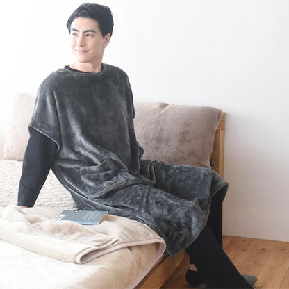 日本直送 超細纖維絨毛套頭睡袋/家居服  Free Size 親子裝 大人款 秋冬季 睡袋系列