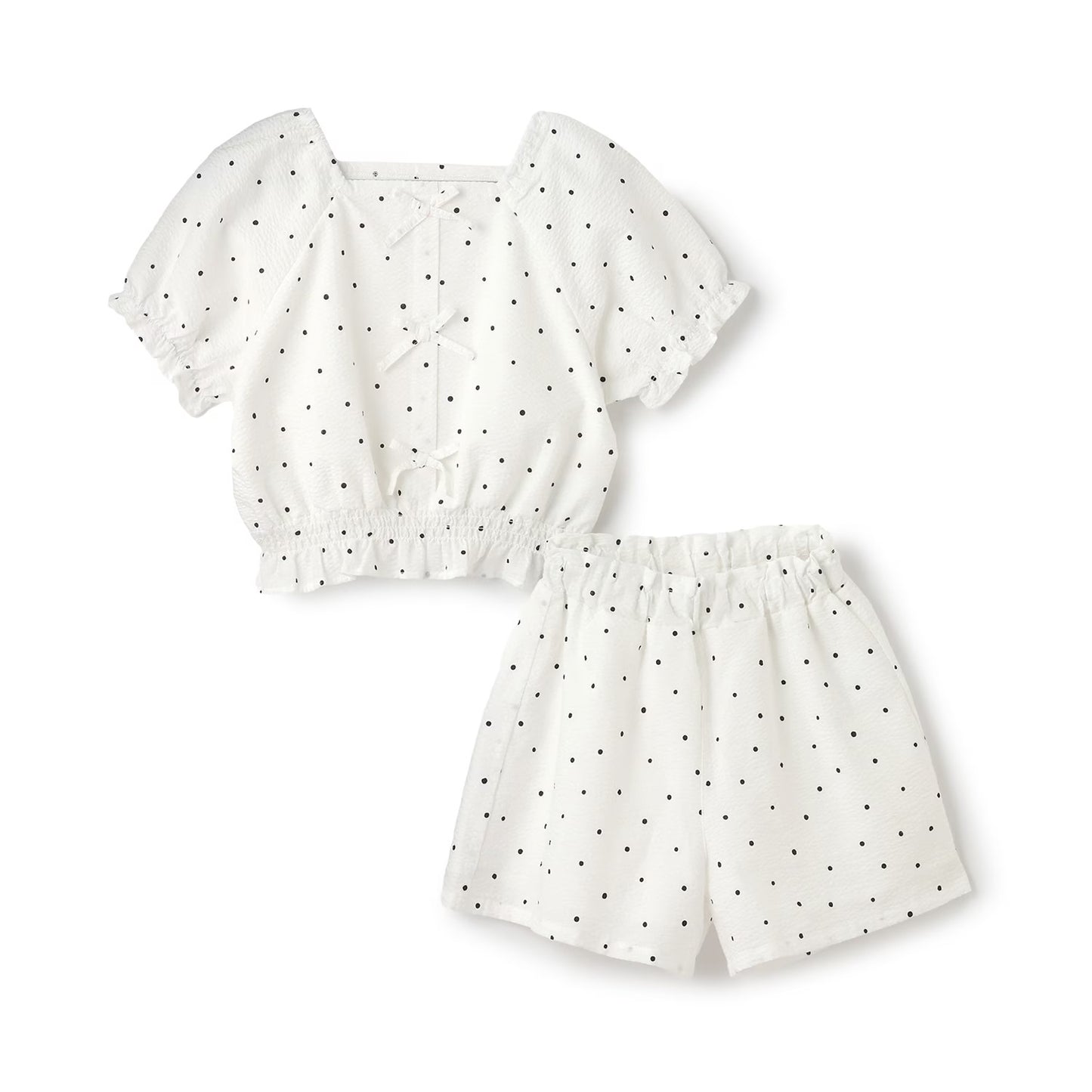 Japanese children's clothing Ly# mine tank top and shorts set 100-150cm girls summer TOPS PANTS 