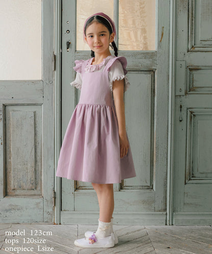 日本童裝 panpantutu 碎花領上衣 80-140cm 女童款 夏季 TOPS