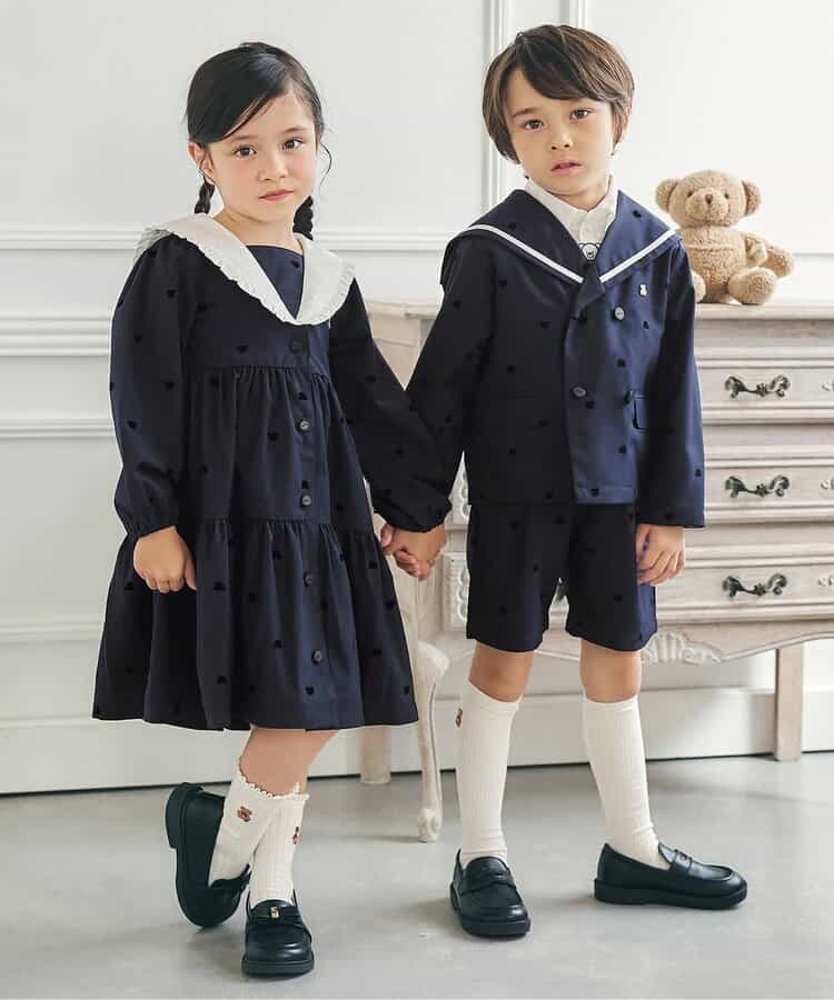 日本童裝 apres les cours x tiny bear 吊帶西褲 90-120cm 男童款 冬季 PANTS 面試/宴會/表演 兒童服飾