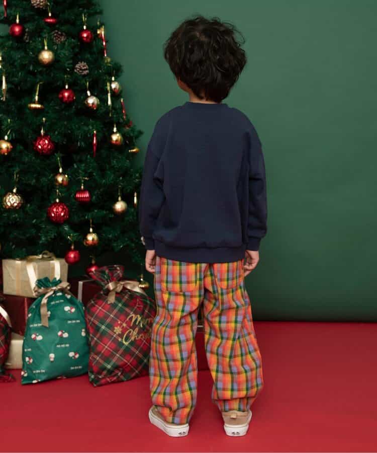日本童裝 BREEZE 格仔長褲 80-150cm 男童款/女童款 冬季 Pants Christmas 聖誕快樂特輯 聖誕服裝/飾物配件 聖誕紅/新年紅