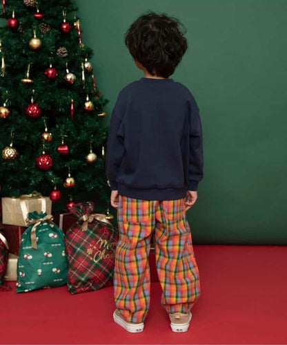 日本童裝 BREEZE 格仔長褲 80-150cm 男童款/女童款 冬季 Pants Christmas 聖誕快樂特輯 聖誕服裝/飾物配件 聖誕紅/新年紅