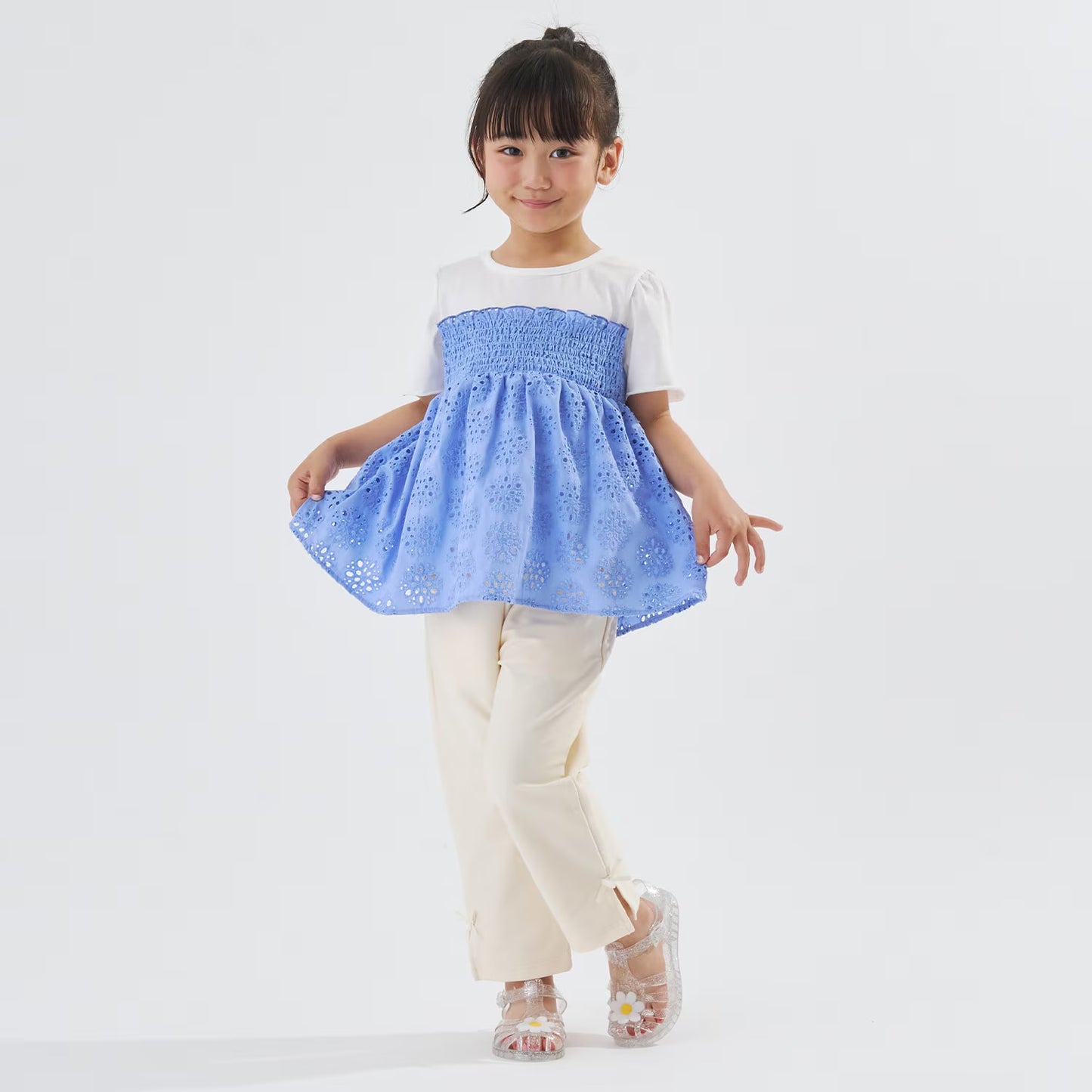 Japanese children's clothing Ly# mine tank top and shorts set 100-150cm girls summer TOPS PANTS 