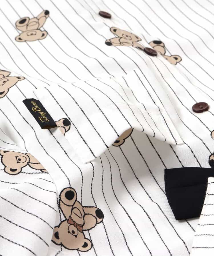 日本童裝 apres les cours x tiny bear 襯衫 90-120cm 男童款 冬季 TOPS 面試/宴會/表演 兒童服飾