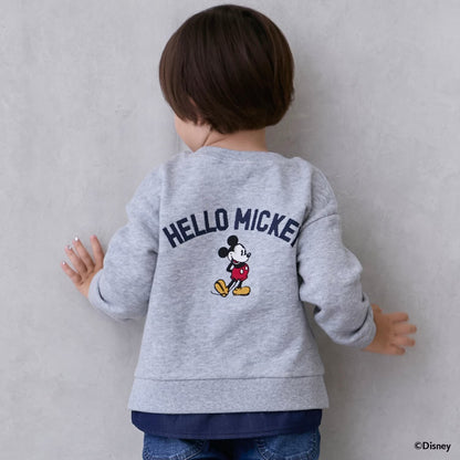 日本童裝 pe#main x Disney 貼布衛衣 80-130cm 男童款 秋季 TOPS