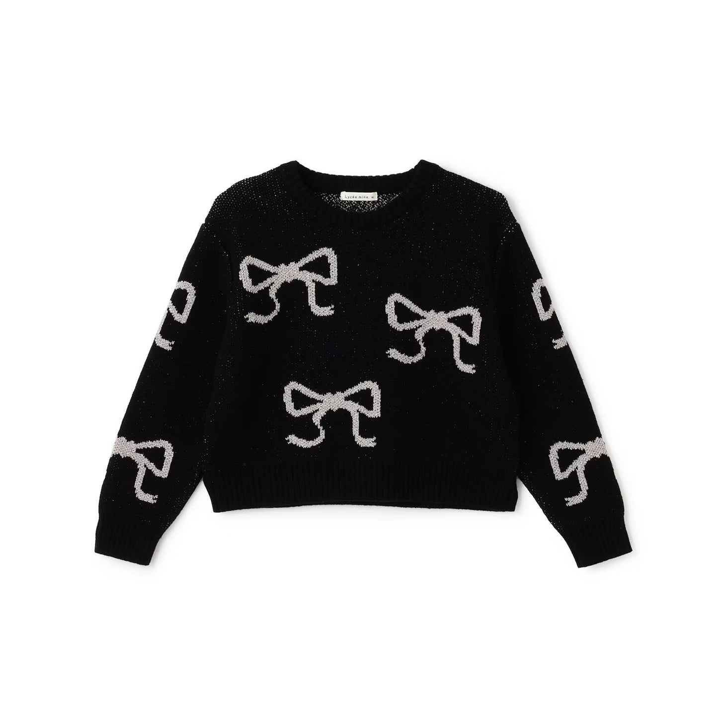 日本童裝 Ly# mine 閃閃蝴蝶結針織毛衣 110-140cm 女童款 冬季 TOPS