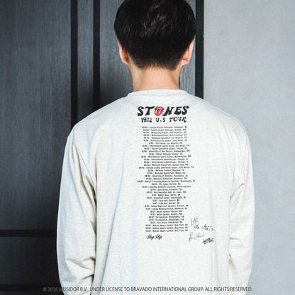 日本童裝 Slap Slip x The Rolling Stones 前後印花長袖上衣 Free Size 大人款 秋季 TOPS 其他品牌童裝