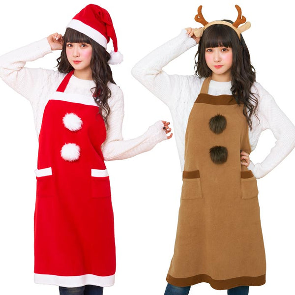 日本直送 頭飾圍裙套裝 Free Size 大人款 Christmas 聖誕服裝/飾物配件 聖誕快樂特輯