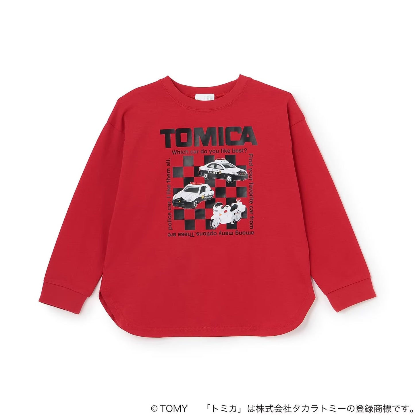 日本童裝 b・R# x Tomica 印花上衣 90-130cm 男童款 秋季 TOPS
