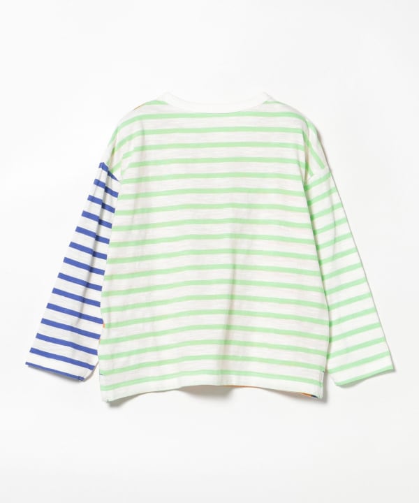 日本童裝 BE#AMS mini 條紋長袖上衣 90-140cm 男童款/女童款 夏季 TOPS