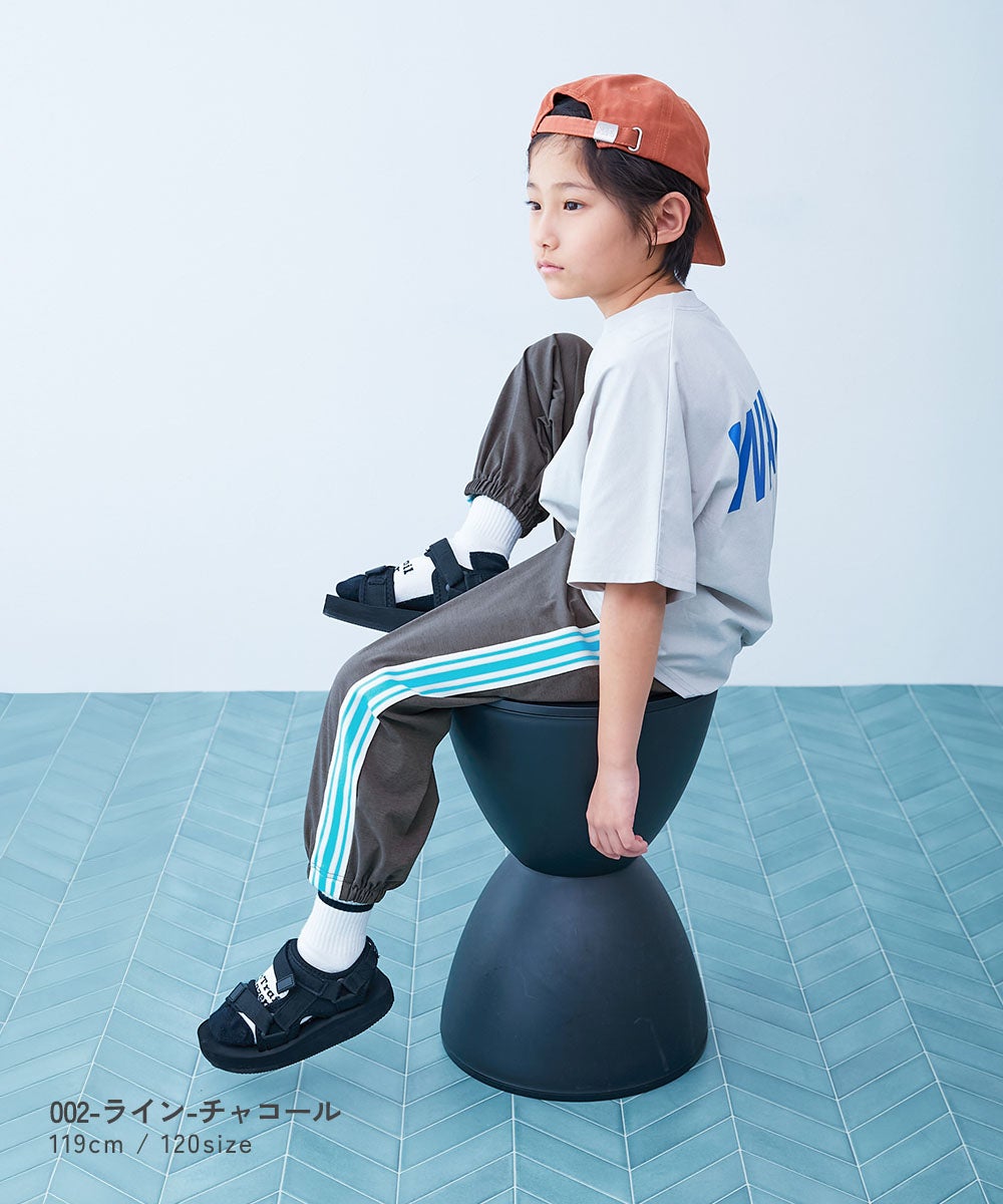 日本童裝 dev!rock 速乾系列 易洗耐洗 【5大功能】側條紋長褲 100-160cm 男童款/女童款 夏季 PANTS
