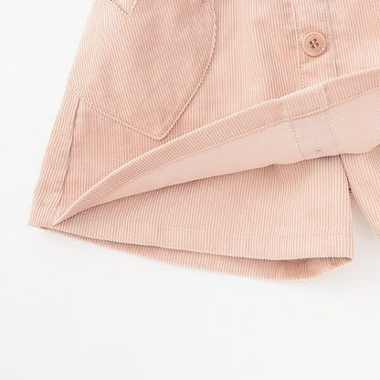 日本童裝 Ly# mine 心型口袋燈芯絨裙褲 100-150cm 女童款 秋季 PANTS