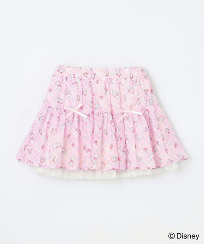 日本童裝 aF#a325 x Disney Marie 格子短裙 110-160cm 女童款 夏季 SKIRTS