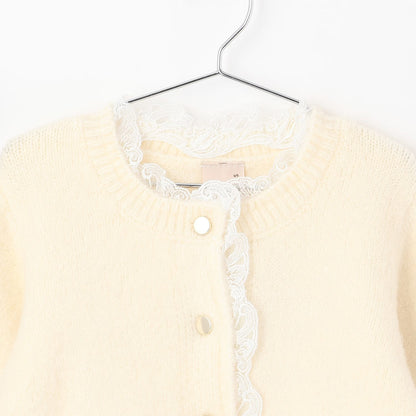 日本童裝 pe#main 蕾絲花邊針織外套 80-130cm 女童款 冬季 OUTERWEAR