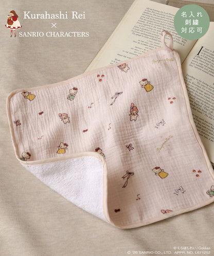 日本直送 panpantutu x Sanrio x くらはしれい 可繡名 棉紗手帕 初生嬰兒 日常用品