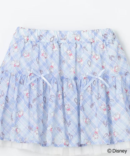 日本童裝 aF#a325 x Disney Marie 格子短裙 110-160cm 女童款 夏季 SKIRTS