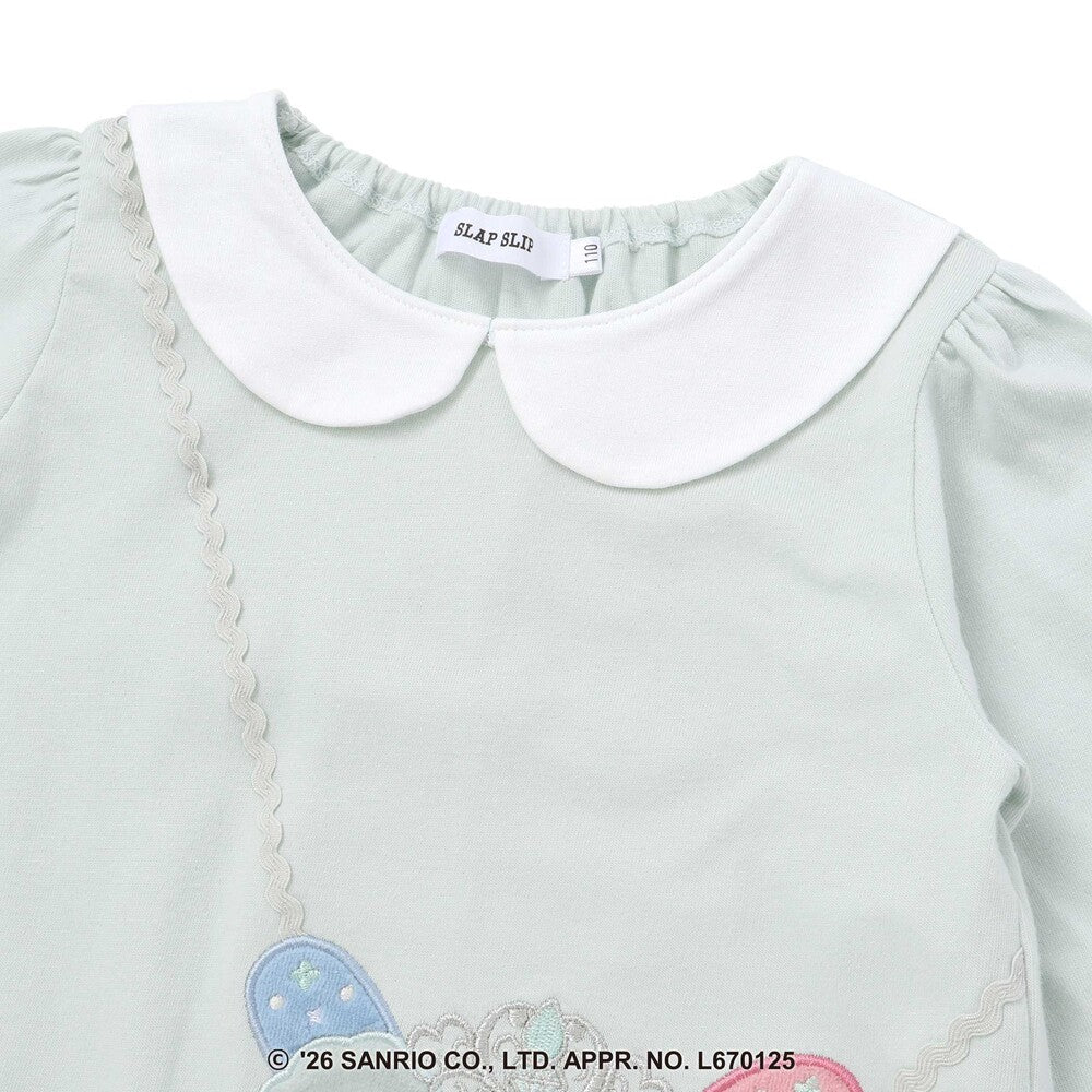 日本童裝 Slap Slip x Sanrio 翻領荷葉邊上衣 80-130cm 女童款 秋季 TOPS 其他品牌童裝