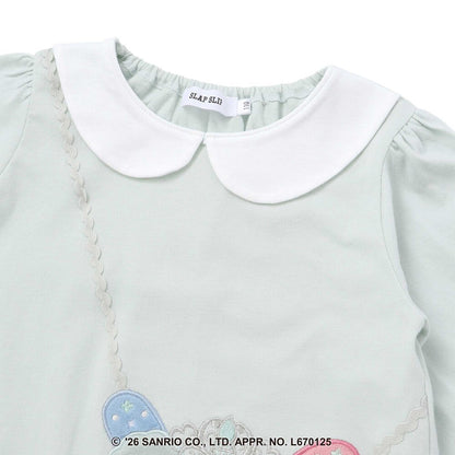 日本童裝 Slap Slip x Sanrio 翻領荷葉邊上衣 80-130cm 女童款 秋季 TOPS 其他品牌童裝