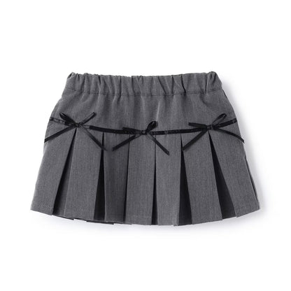 日本童裝 Ly# mine 百摺短裙 100-150cm 女童款 冬季 SKIRTS 聖誕紅/新年紅