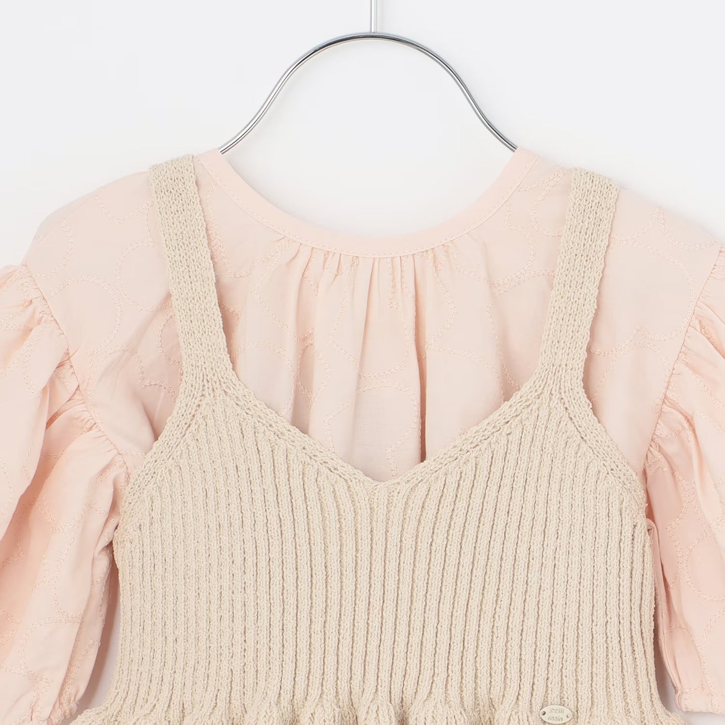 日本童裝 pe#main 針織吊帶及蕾絲連身裙套裝 80-130cm 女童款 夏季 TOPS DRESSES