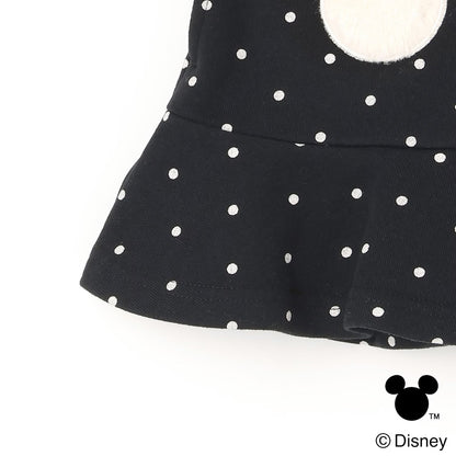 日本童裝 pe#main x Disney 毛毛圖案短裙 80-130cm 女童款 冬季 SKIRTS 聖誕紅/新年紅