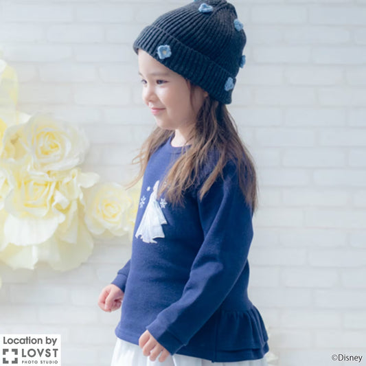 日本童裝 pe#main x Disney Princess 公主印花衛衣 90-130cm 女童款 秋季 TOPS