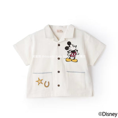 Japanese children's clothing pe#main x Disney shirt 80-130cm boys' summer TOPS 