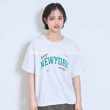 日本童裝 Lovetoxic 學院風塗鴉印花上衣 140-160cm 女童款 夏季 TOPS