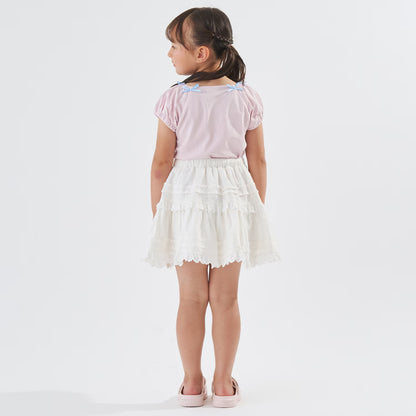Japanese children's clothing Ly# mine tank top and shorts set 100-150cm girls summer TOPS PANTS 