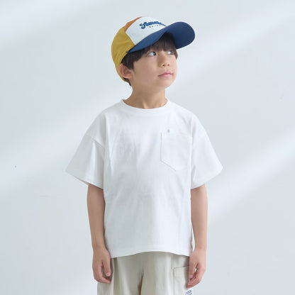 日本童裝 b・R# 防污系列 速乾系列 防UV 寬鬆基礎款口袋上衣 100-150cm 男童款 夏季 TOPS