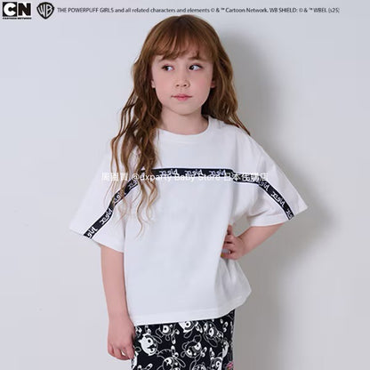 Japanese children's clothing X-girl Stages x Flying Girls printed top 90-140cm girls summer TOPS 