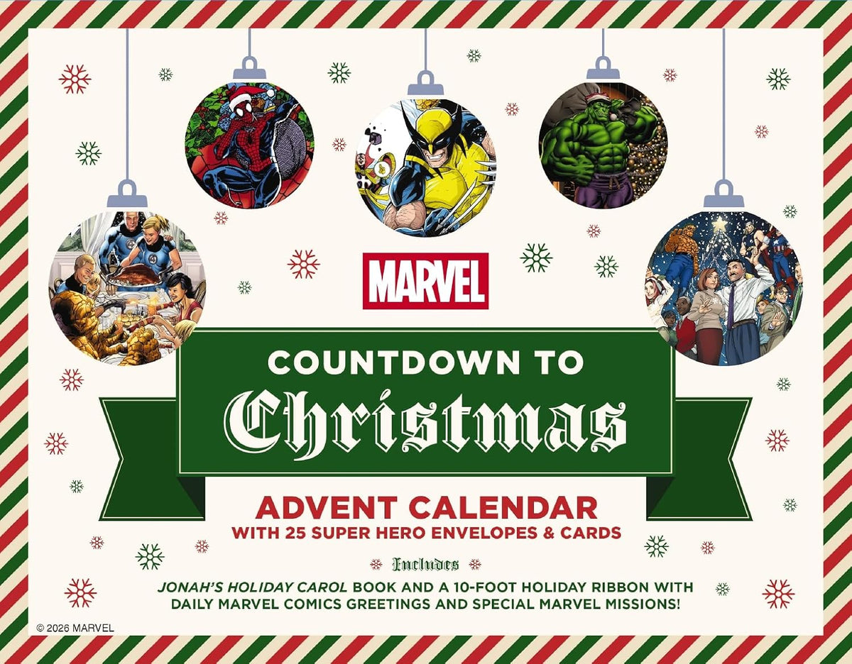 日英美直送 Marvel with envelopes, collectible cards, and an exclusive holiday story Advent Calendar 聖誕倒數日曆 大人款/兒童款 聖誕快樂特輯 不參與$900免運 滿$900可加$25免運到順豐站/智能櫃 Christmas Advent Calendars 2026