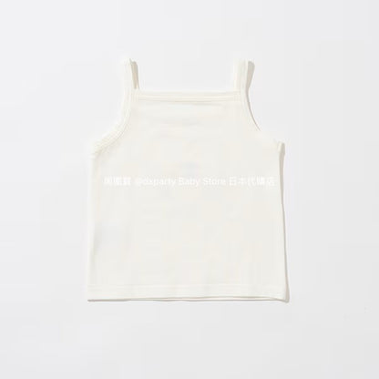 Japanese children's clothing Ly# mine thin top and camisole set 100-150cm girls summer TOPS 