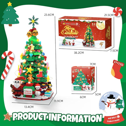 英美直送 LED Christmas Tree Building Blocks Set 聖誕倒數日曆 大人款/兒童款 聖誕快樂特輯 聖誕倒數日曆A 不參與$900免運 滿$900可加$25免運 Christmas Advent Calendars 2025