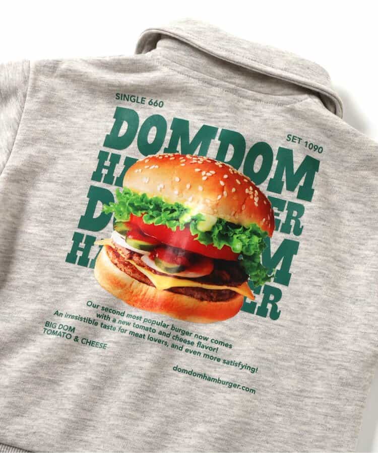 日本童裝 apres les cours x DomDom漢堡 半拉鍊衛衣 80-130cm 男童款/女童款 冬季 TOPS