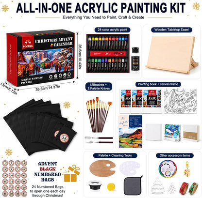 日英美直送 DIYDEC Acrylic painting set Advent Calendar 聖誕倒數日曆 大人款/兒童款 聖誕快樂特輯 不參與$900免運 滿$900可加$25免運到順豐站/智能櫃 Christmas Advent Calendars 2026