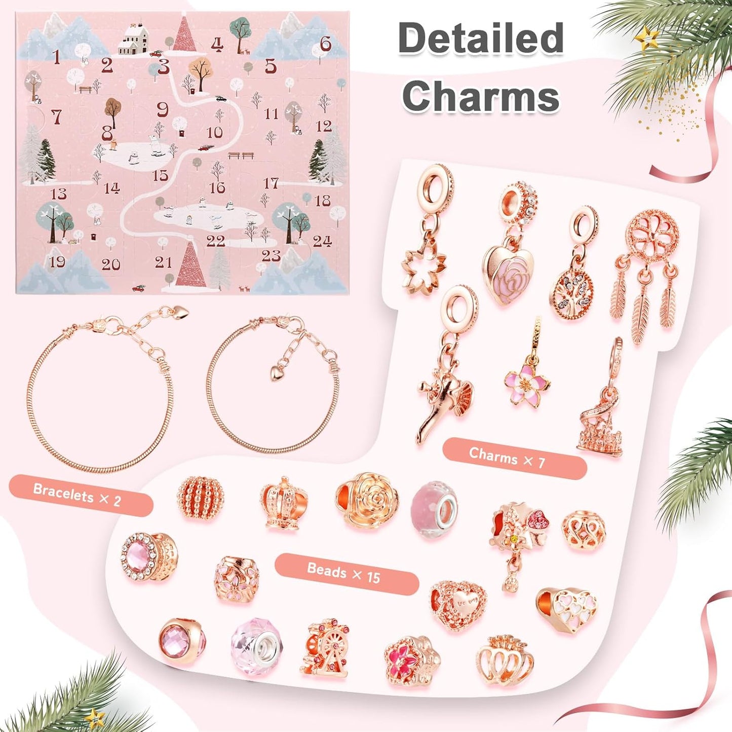 英美直送 DIY Jewelry Kit 聖誕倒數日曆 大人款/兒童款 聖誕快樂特輯 聖誕倒數日曆A 不參與$900免運 滿$900可加$25免運 Christmas Advent Calendars 2025