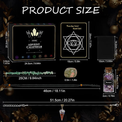 日英美直送 Healing Crystal Natural Gemstone Advent Calendar 聖誕倒數日曆 大人款 聖誕快樂特輯 不參與$900免運 滿$900可加$25免運到順豐站/智能櫃 Christmas Advent Calendars 2026