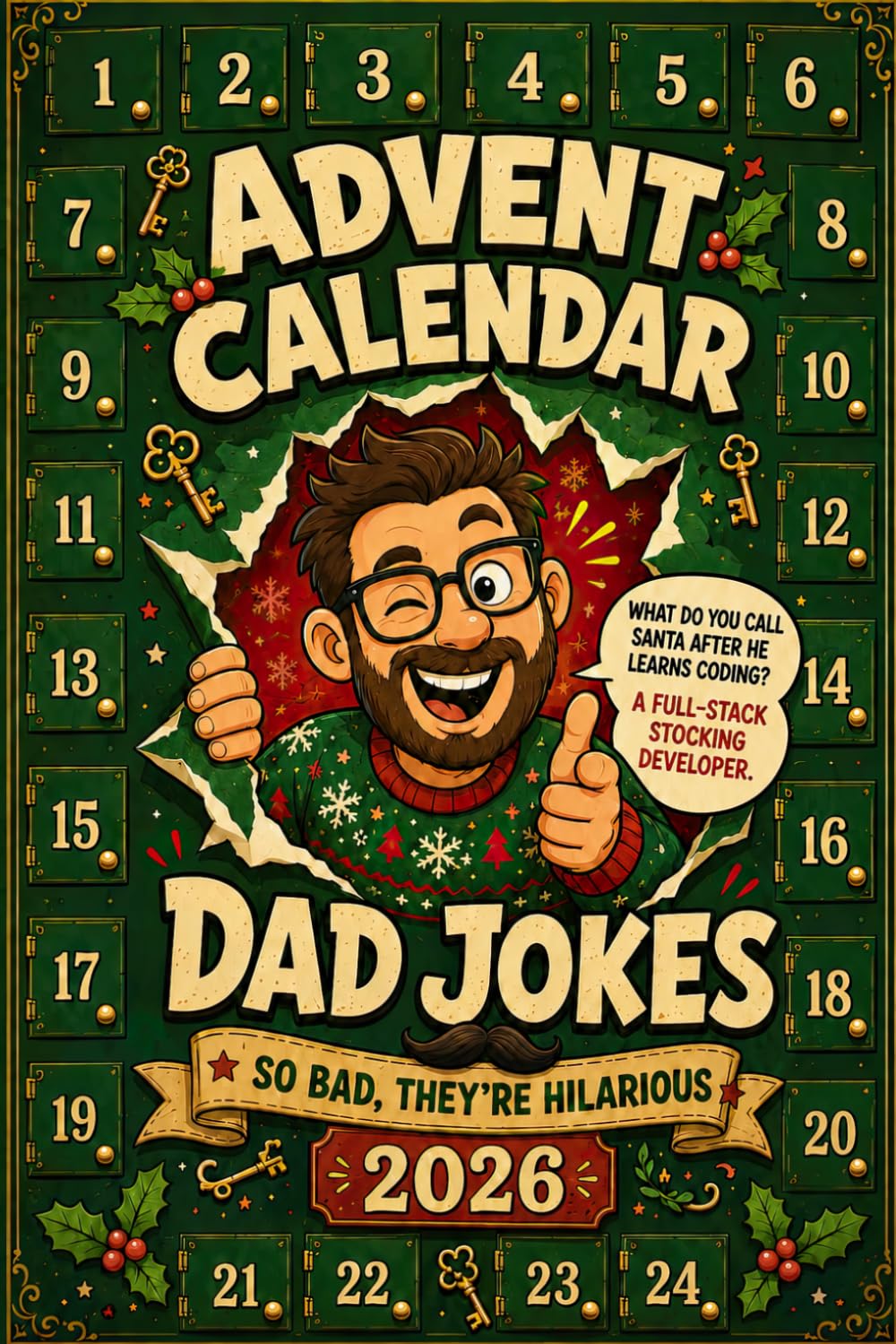 日英美直送 Festive Puns & Classic Groaners Book Advent Calendar 聖誕倒數日曆 大人款/兒童款 聖誕快樂特輯 不參與$900免運 滿$900可加$25免運到順豐站/智能櫃 Christmas Advent Calendars 2026